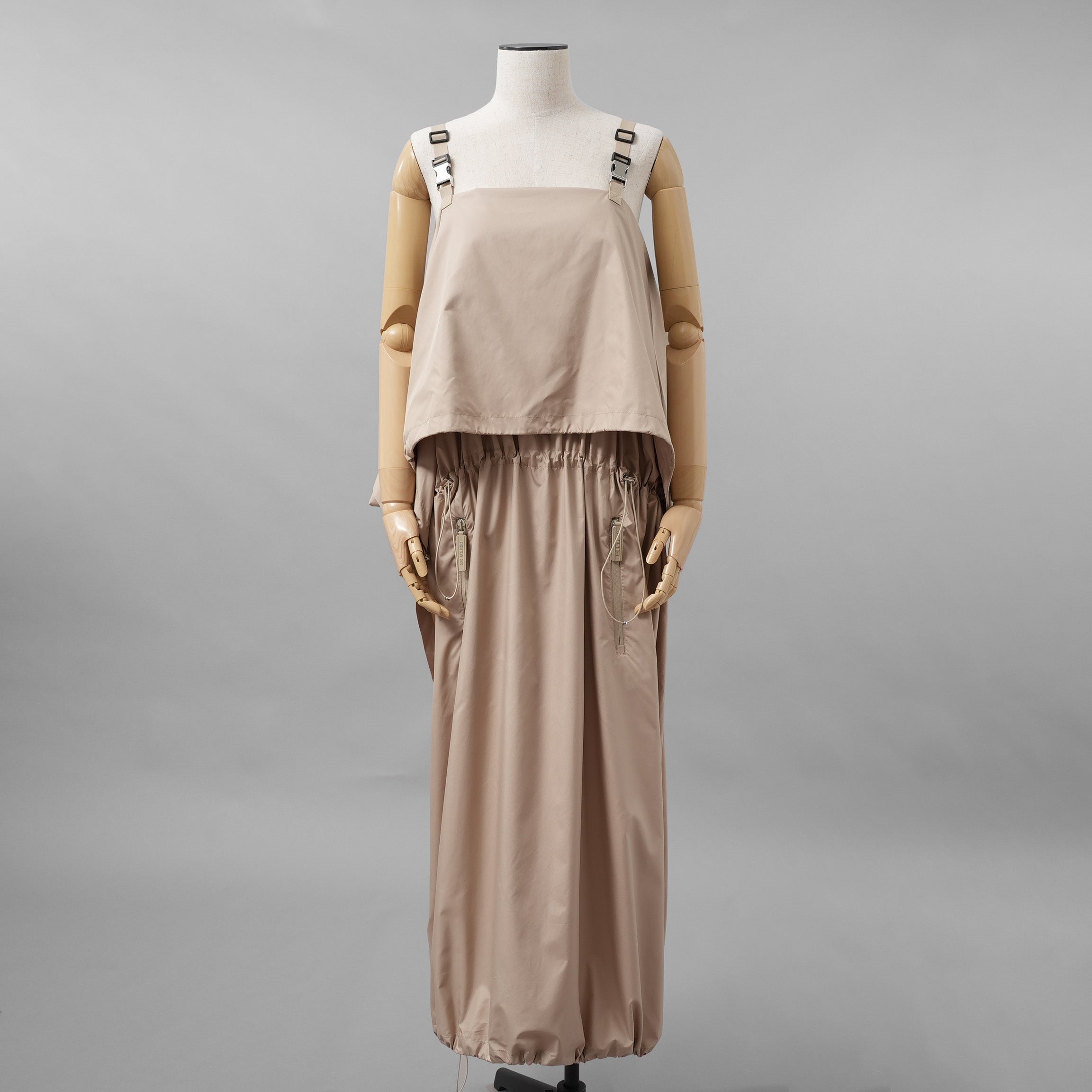 Christian Dior クリスチャンディオール / 21年クルーズコレクション / テクニカルタフタ ミドルレングス ドレス ワンピース / 217R63A2829 / size S (BEIGE)