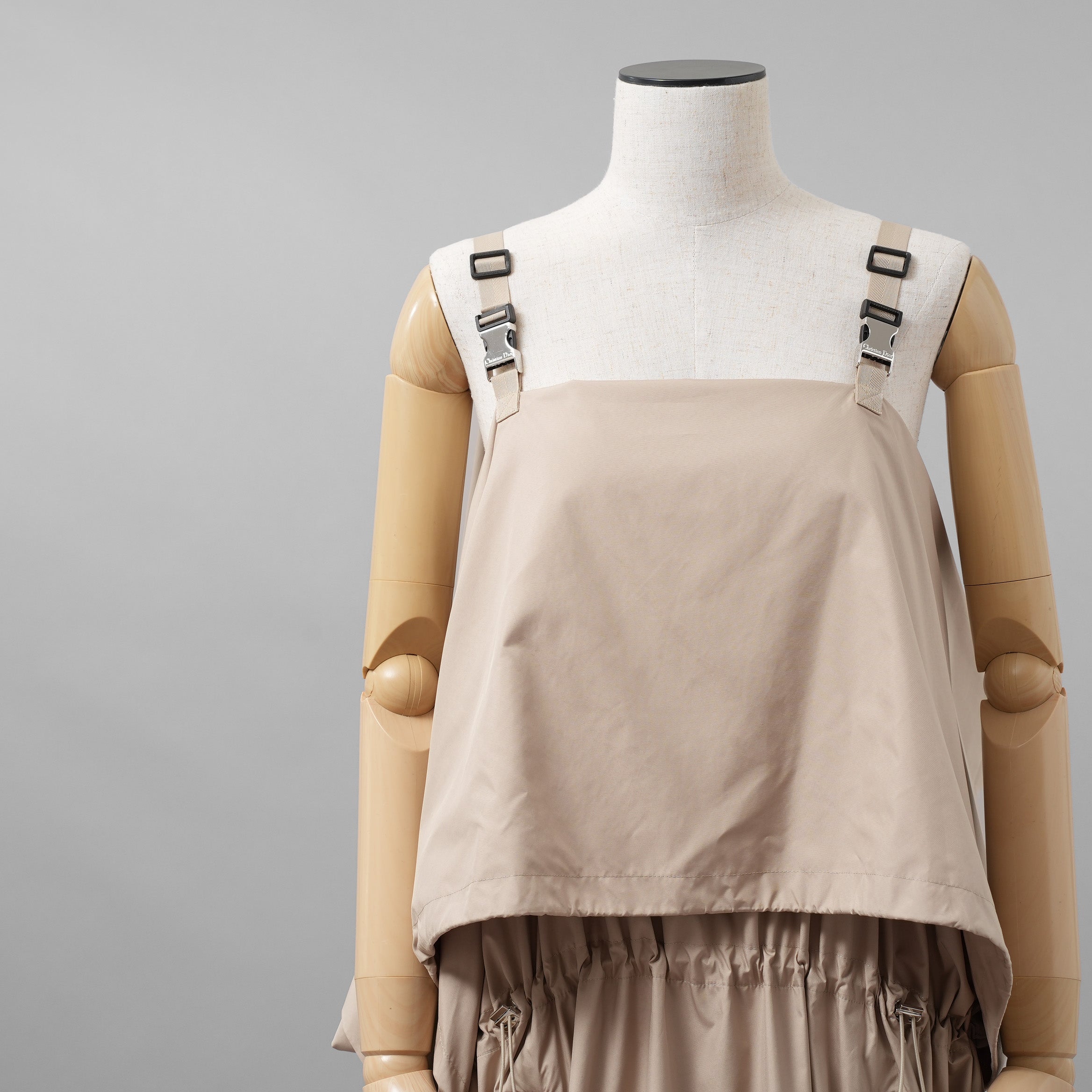 Christian Dior クリスチャンディオール / 21年クルーズコレクション / テクニカルタフタ ミドルレングス ドレス ワンピース / 217R63A2829 / size S (BEIGE)