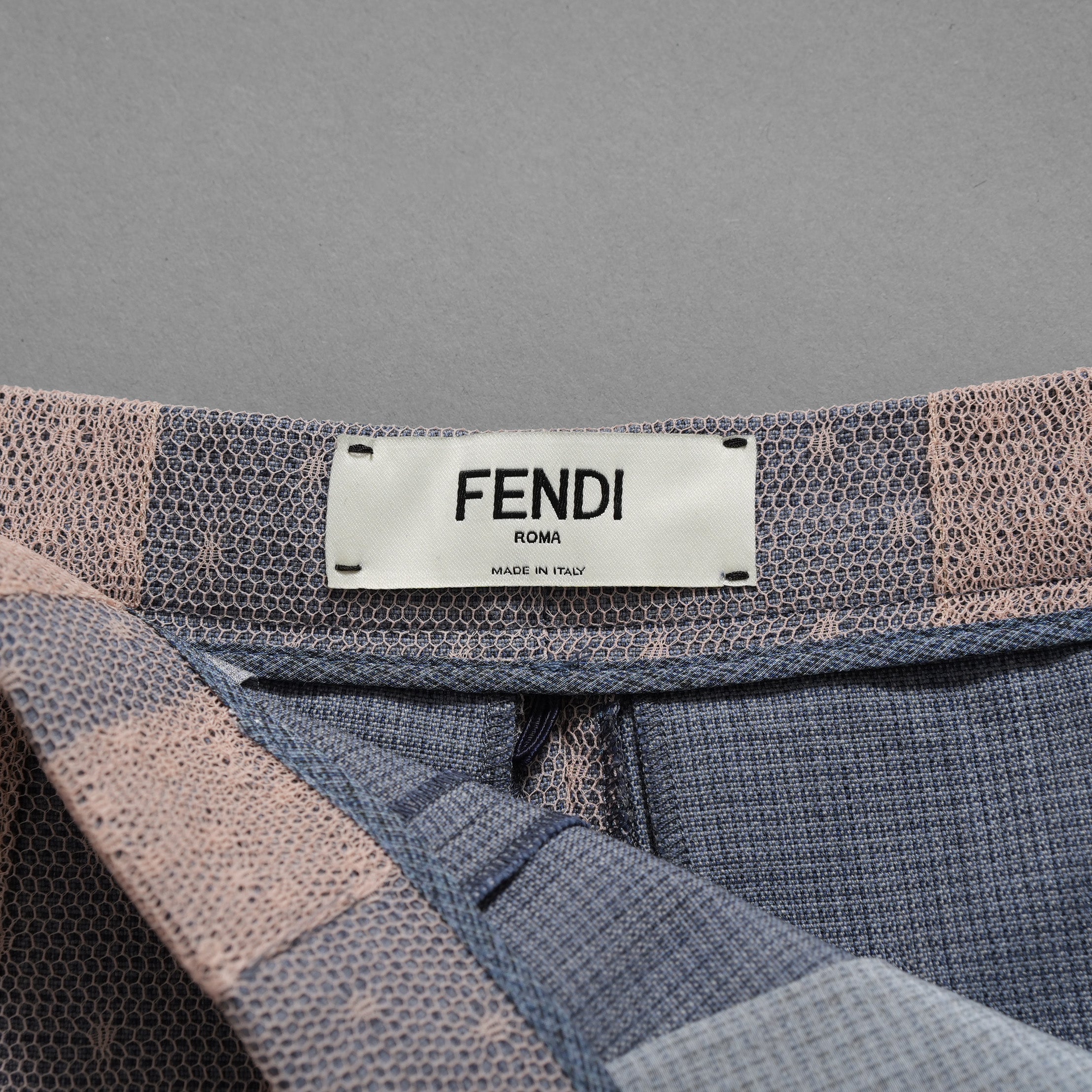 FENDI フェンディ / 美品 23年リゾートコレクション / チュールショートパンツ  / FR6413 AM37 / size 40 (PINK × BLUE) レディース