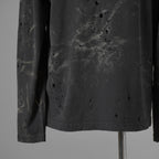 DIESEL ディーゼル / モーガン蔵人 着用 / 美品 24SS T-Crane-Ls-N2 T-Shirt 長袖Tシャツ / A13384 / size XS (BLACK) 352187-in-ue