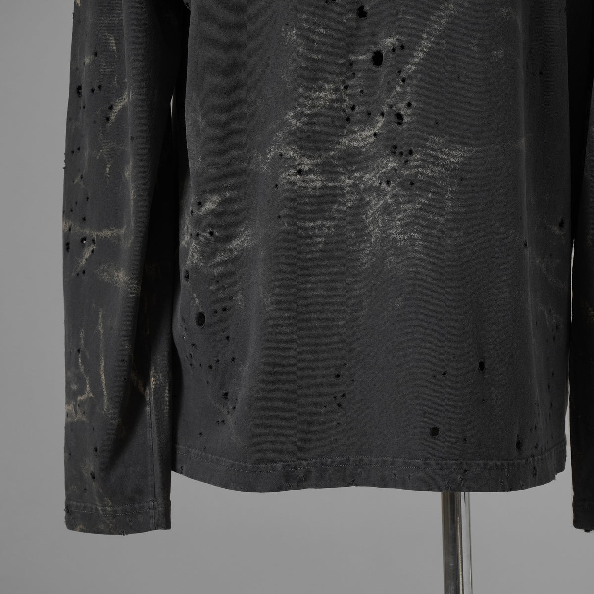 DIESEL ディーゼル / モーガン蔵人 着用 / 美品 24SS T-Crane-Ls-N2 T-Shirt 長袖Tシャツ / A13384 / size XS (BLACK) 352187-in-ue