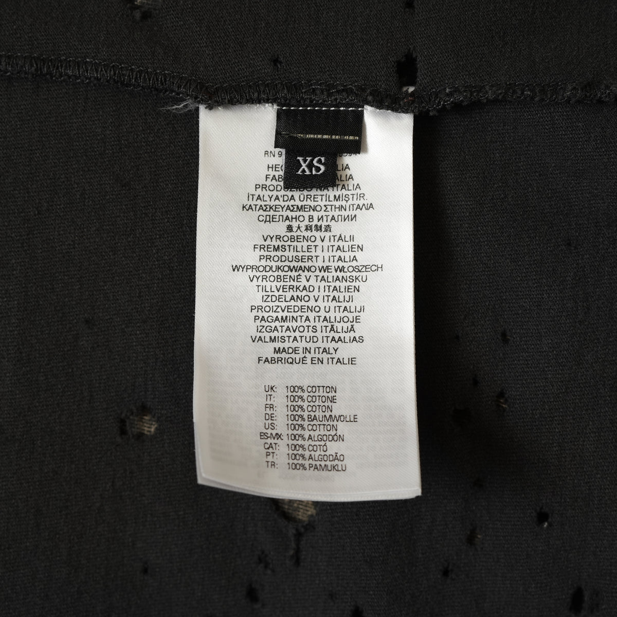 DIESEL ディーゼル / モーガン蔵人 着用 / 美品 24SS T-Crane-Ls-N2 T-Shirt 長袖Tシャツ / A13384 / size XS (BLACK) 352187-in-ue