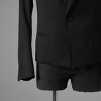 新品 THE ONENESS ザ ワンネス / 22AW【SGZ COSTUME LINE】Short Peacked Jacket ショートジャケット ピークド ジャケット / OE-SGZ-HJ07-100 / size 1 (BLACK) 123069-alm