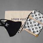 LOUIS VUITTON ルイヴィトン /  美品 LV ロゴ マイユマスク / M76748 (BLACK)