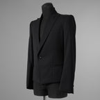 新品 THE ONENESS ザ ワンネス / 22AW【SGZ COSTUME LINE】Short Peacked Jacket ショートジャケット ピークド ジャケット / OE-SGZ-HJ07-100 / size 1 (BLACK) 123069-alm