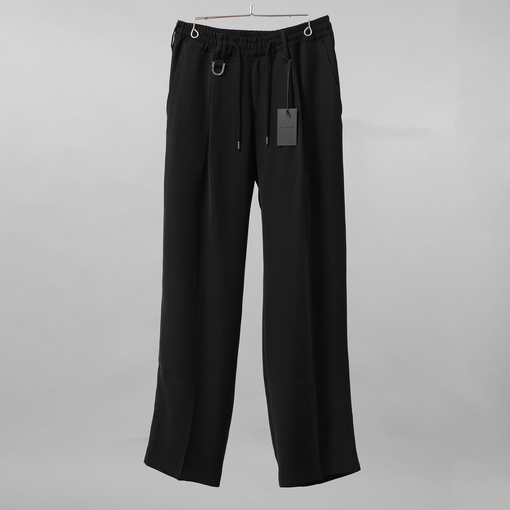 新品 kiryuyrik キリュウキリュウ / 24SS Easy Wide Slacks イージーワイドスラックス パンツ / KR-HP30-906 / size M (BLACK）