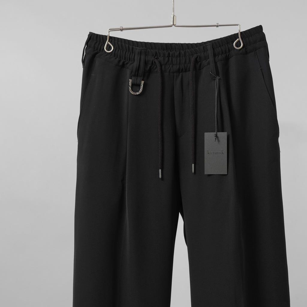 新品 kiryuyrik キリュウキリュウ / 24SS Easy Wide Slacks イージーワイドスラックス パンツ / KR-HP30-906 / size M (BLACK）
