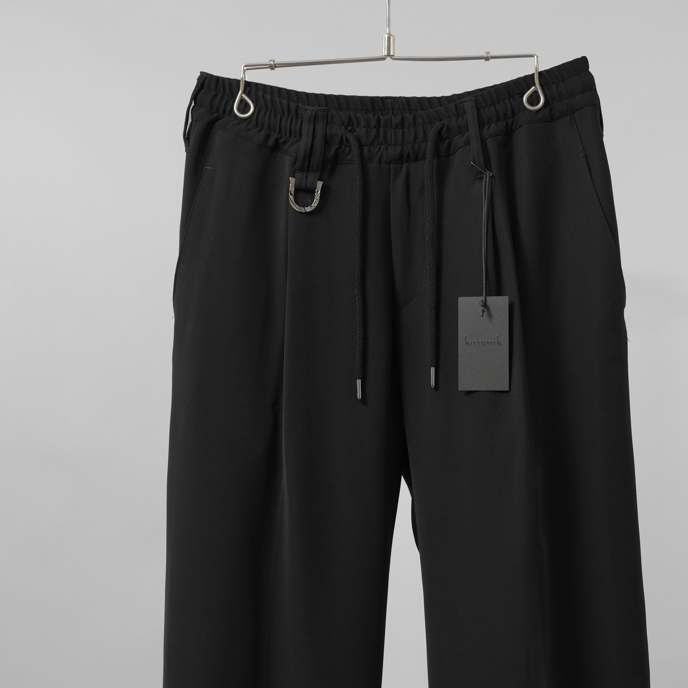 新品 kiryuyrik キリュウキリュウ / 24SS Easy Wide Slacks イージーワイドスラックス パンツ / KR-HP30-906 / size M (BLACK）