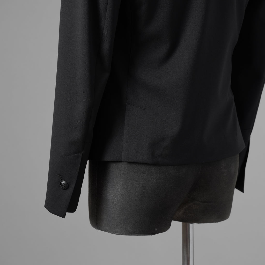 新品 THE ONENESS ザ ワンネス / 22AW【SGZ COSTUME LINE】Short Peacked Jacket ショートジャケット ピークド ジャケット / OE-SGZ-HJ07-100 / size 1 (BLACK) 123069-alm