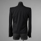 新品 THE ONENESS ザ ワンネス / 22AW【SGZ COSTUME LINE】Short Peacked Jacket ショートジャケット ピークド ジャケット / OE-SGZ-HJ07-100 / size 1 (BLACK) 123069-alm