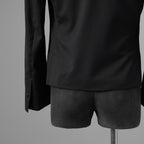 新品 THE ONENESS ザ ワンネス / 22AW【SGZ COSTUME LINE】Short Peacked Jacket ショートジャケット ピークド ジャケット / OE-SGZ-HJ07-100 / size 1 (BLACK) 123069-alm