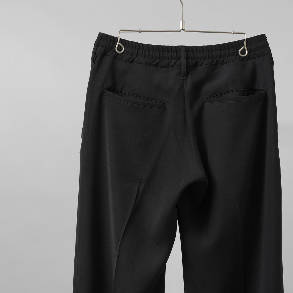 新品 kiryuyrik キリュウキリュウ / 24SS Easy Wide Slacks イージーワイドスラックス パンツ / KR-HP30-906 / size M (BLACK）