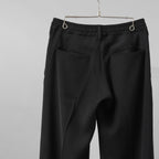 新品 kiryuyrik キリュウキリュウ / 24SS Easy Wide Slacks イージーワイドスラックス パンツ / KR-HP30-906 / size M (BLACK）
