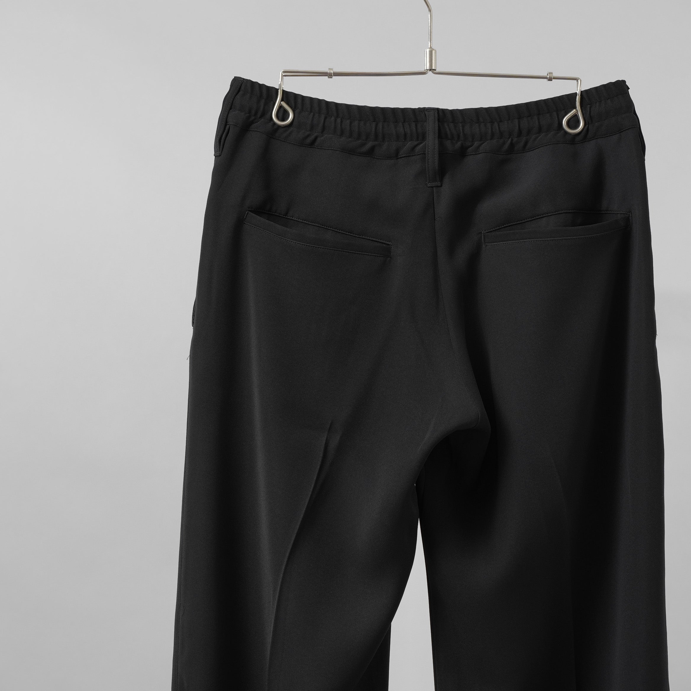 新品 kiryuyrik キリュウキリュウ / 24SS Easy Wide Slacks イージーワイドスラックス パンツ / KR-HP30-906 / size M (BLACK）