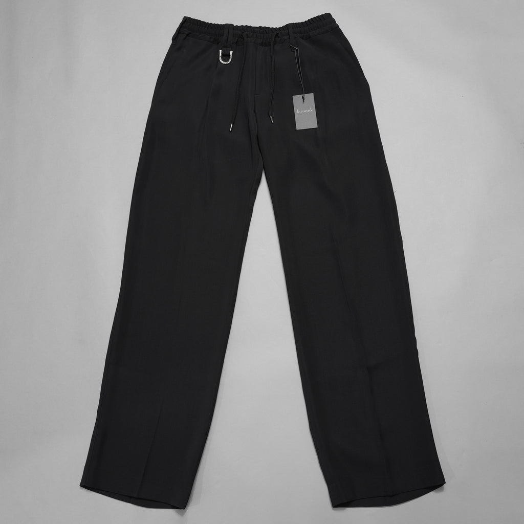 新品 kiryuyrik キリュウキリュウ / 24SS Easy Wide Slacks イージーワイドスラックス パンツ / KR-HP30-906 / size M (BLACK）