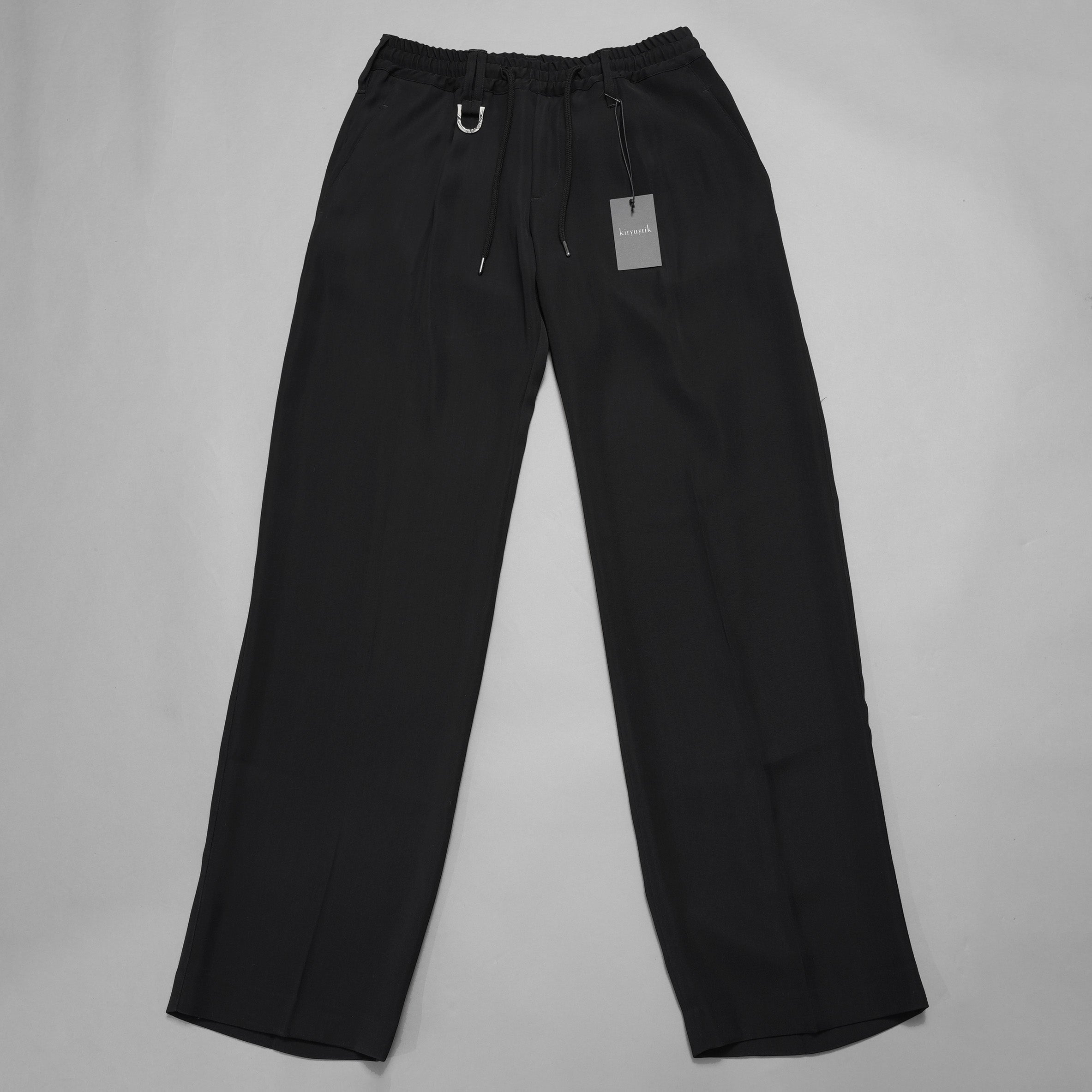 新品 kiryuyrik キリュウキリュウ / 24SS Easy Wide Slacks イージーワイドスラックス パンツ / KR-HP30-906 / size M (BLACK）