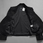 新品 THE ONENESS ザ ワンネス / 22AW【SGZ COSTUME LINE】Short Peacked Jacket ショートジャケット ピークド ジャケット / OE-SGZ-HJ07-100 / size 1 (BLACK) 123069-alm