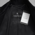 新品 THE ONENESS ザ ワンネス / 22AW【SGZ COSTUME LINE】Short Peacked Jacket ショートジャケット ピークド ジャケット / OE-SGZ-HJ07-100 / size 1 (BLACK) 123069-alm