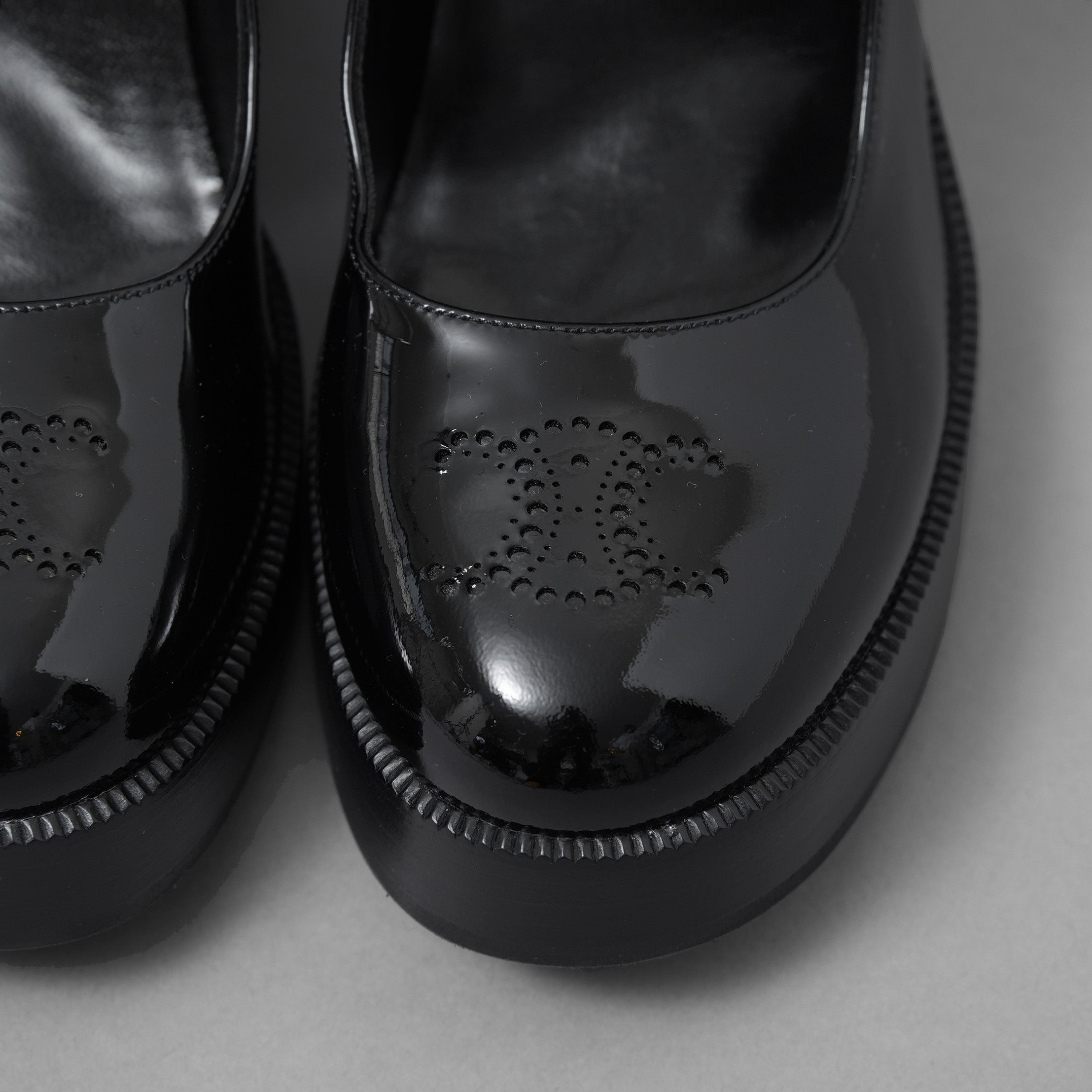 未使用 CELINE セリーヌ / 24AW "Lily" リリー チャンキーソール パンプス / パテントカーフスキン/ テス ベビーズ / シューズ / size 36 (23cm)  BLACK レディース
