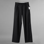 新品 THE ONENESS ザ ワンネス / PE/Wool Gabardine Wide Slacks ワイドスラックス パンツ / OE-OHP08-100 / size M (BLACK) 123068-alm