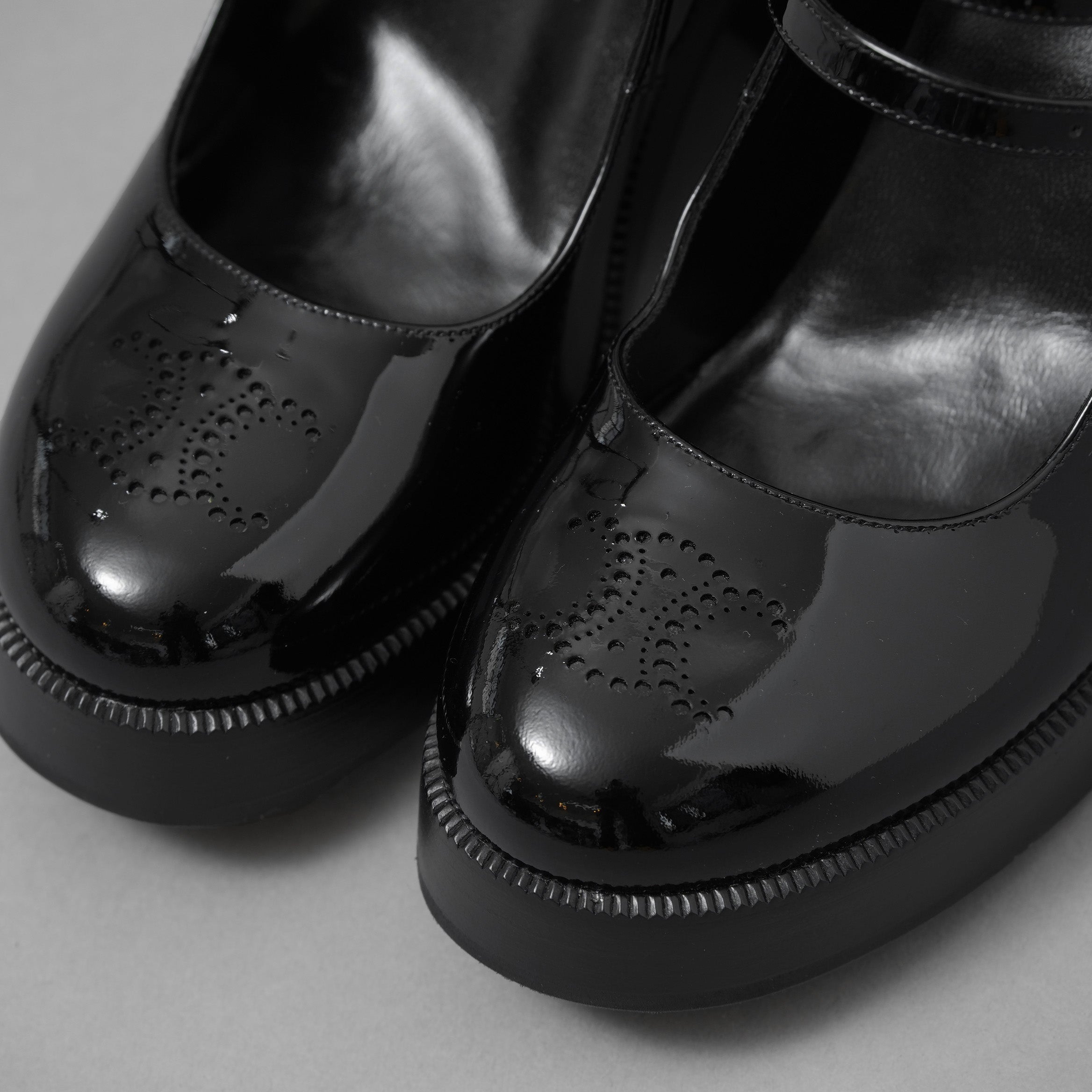 未使用 CELINE セリーヌ / 24AW "Lily" リリー チャンキーソール パンプス / パテントカーフスキン/ テス ベビーズ / シューズ / size 36 (23cm)  BLACK レディース
