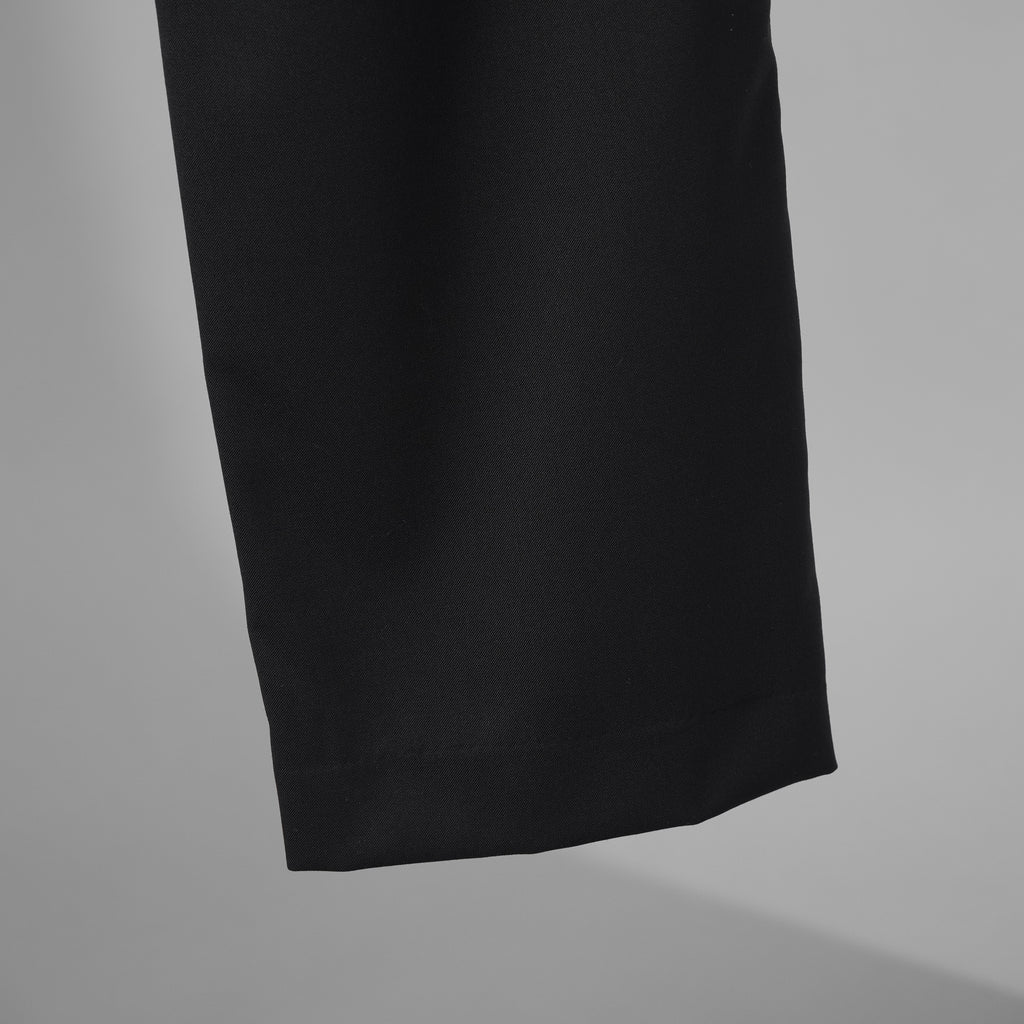 新品 THE ONENESS ザ ワンネス / PE/Wool Gabardine Wide Slacks ワイドスラックス パンツ / OE-OHP08-100 / size M (BLACK) 123068-alm