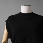 FENDI フェンディ / 25SS 美品 アシンメトリー ドレープセーター / サマーニット / キャップスリーブ / FZXB23 ARVB / size 40 (BLACK) レディース
