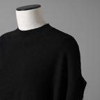 FENDI フェンディ / 25SS 美品 アシンメトリー ドレープセーター / サマーニット / キャップスリーブ / FZXB23 ARVB / size 40 (BLACK) レディース