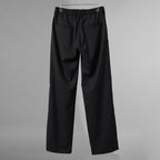 新品 THE ONENESS ザ ワンネス / PE/Wool Gabardine Wide Slacks ワイドスラックス パンツ / OE-OHP08-100 / size M (BLACK) 123068-alm