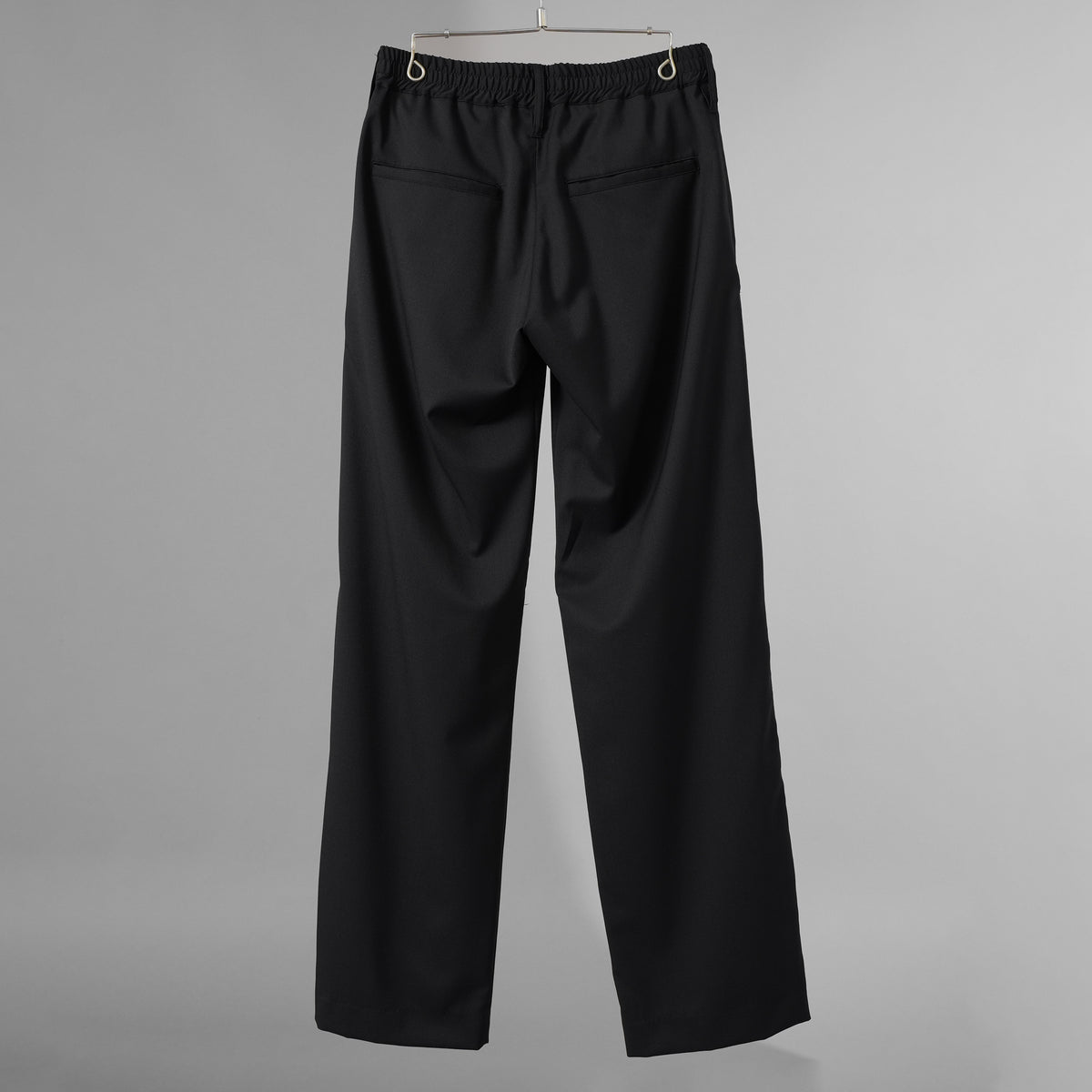 新品 THE ONENESS ザ ワンネス / PE/Wool Gabardine Wide Slacks ワイドスラックス パンツ / OE-OHP08-100 / size M (BLACK) 123068-alm