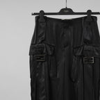 FENDI フェンディ / 美品 23SS FFバゲットバックル ビスコース ロングカーゴパンツ パンツ/ FR6478 ANQ9 / size 40 (BLACK) レディース
