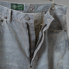 FULLCOUNT × N/07 × LOOM トリプルコラボ / 25AW exclusive STRAIGHT PAINTER TROUSERS ストレート ペインター トラウザーズ ヴィンテージ加工 ヒッコリーストライプ パンツ / size M (NAVY) 123070-alm