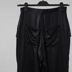FENDI フェンディ / 美品 23SS FFバゲットバックル ビスコース ロングカーゴパンツ パンツ/ FR6478 ANQ9 / size 40 (BLACK) レディース