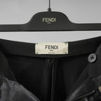 FENDI フェンディ / 美品 23SS FFバゲットバックル ビスコース ロングカーゴパンツ パンツ/ FR6478 ANQ9 / size 40 (BLACK) レディース