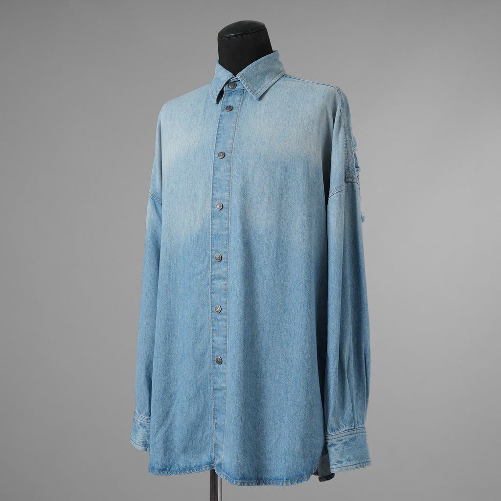 DIESEL ディーゼル / 美品 23AW D-KAMA デニムシャツ 長袖シャツ / A113830TGAQ / size S (INDIGO) 352195-in-ue