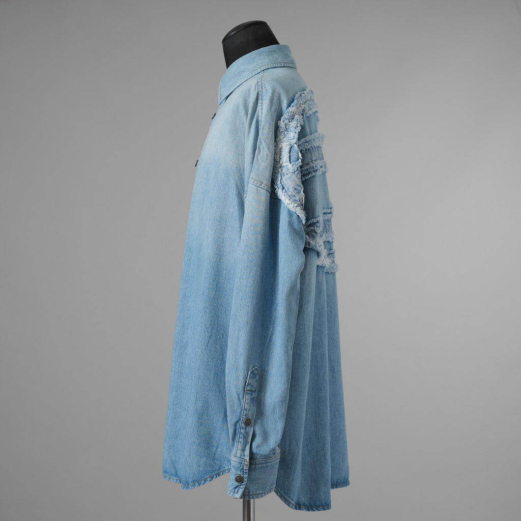 DIESEL ディーゼル / 美品 23AW D-KAMA デニムシャツ 長袖シャツ / A113830TGAQ / size S (INDIGO) 352195-in-ue