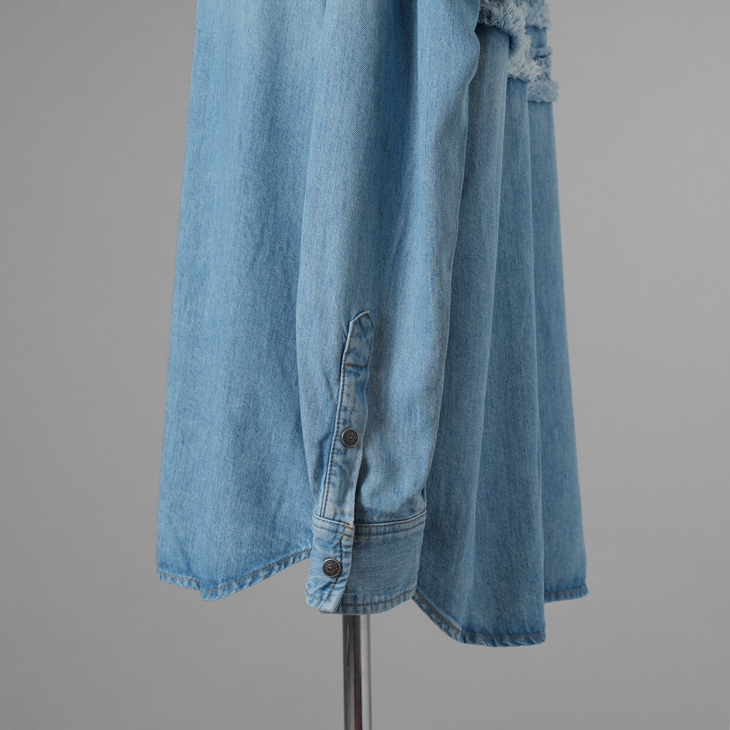 DIESEL ディーゼル / 美品 23AW D-KAMA デニムシャツ 長袖シャツ / A113830TGAQ / size S (INDIGO) 352195-in-ue