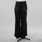 FENDI フェンディ / 美品 23SS FFバゲットバックル ビスコース ロングカーゴパンツ パンツ/ FR6478 ANQ9 / size 40 (BLACK) レディース