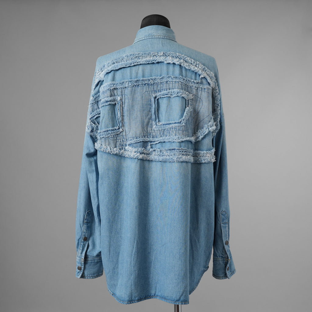 DIESEL ディーゼル / 美品 23AW D-KAMA デニムシャツ 長袖シャツ / A113830TGAQ / size S (INDIGO) 352195-in-ue