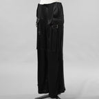 FENDI フェンディ / 美品 23SS FFバゲットバックル ビスコース ロングカーゴパンツ パンツ/ FR6478 ANQ9 / size 40 (BLACK) レディース