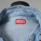 DIESEL ディーゼル / 美品 23AW D-KAMA デニムシャツ 長袖シャツ / A113830TGAQ / size S (INDIGO) 352195-in-ue