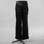 FENDI フェンディ / 美品 23SS FFバゲットバックル ビスコース ロングカーゴパンツ パンツ/ FR6478 ANQ9 / size 40 (BLACK) レディース