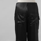FENDI フェンディ / 美品 23SS FFバゲットバックル ビスコース ロングカーゴパンツ パンツ/ FR6478 ANQ9 / size 40 (BLACK) レディース
