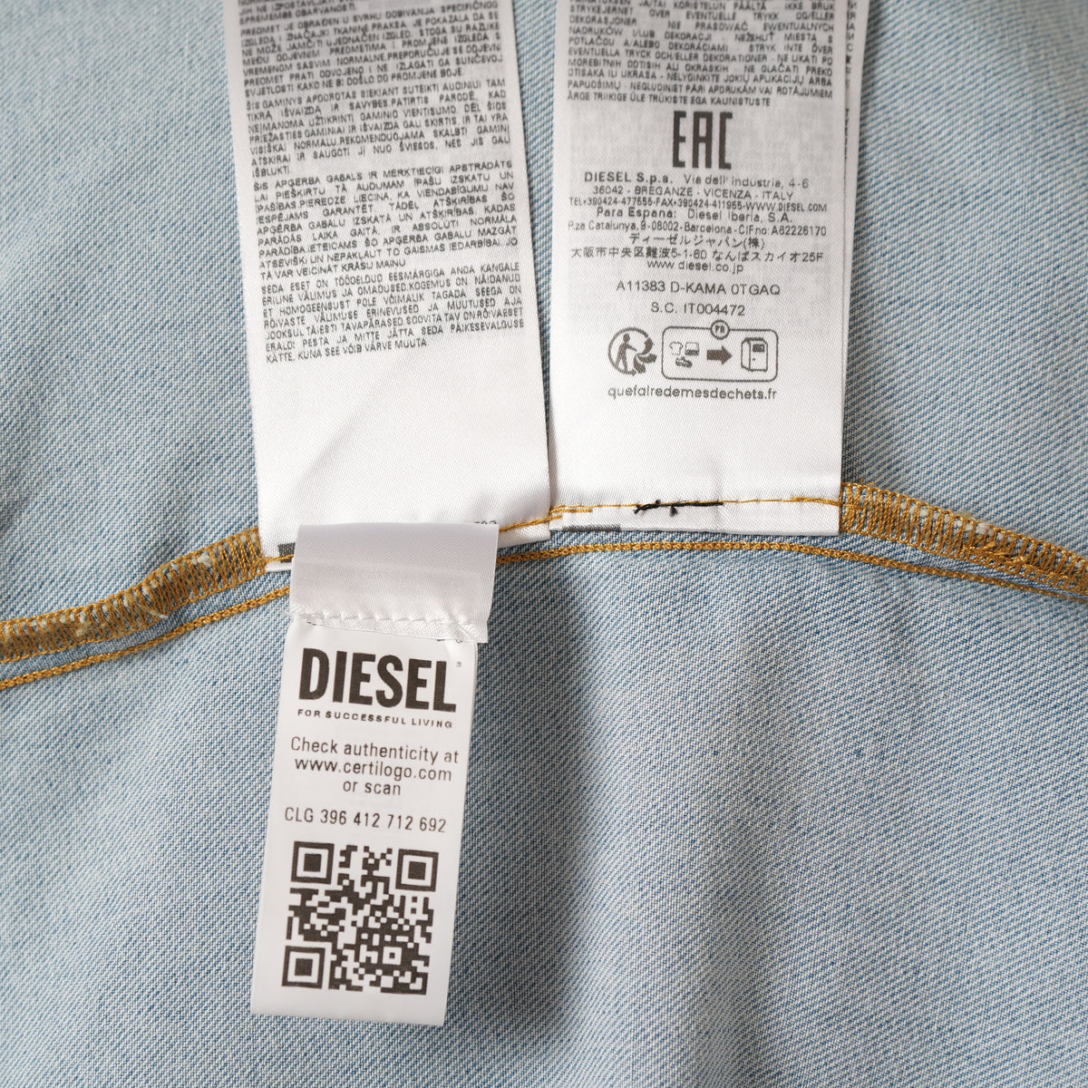 DIESEL ディーゼル / 美品 23AW D-KAMA デニムシャツ 長袖シャツ / A113830TGAQ / size S (INDIGO) 352195-in-ue