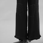FENDI フェンディ / 美品 23SS FFバゲットバックル ビスコース ロングカーゴパンツ パンツ/ FR6478 ANQ9 / size 40 (BLACK) レディース
