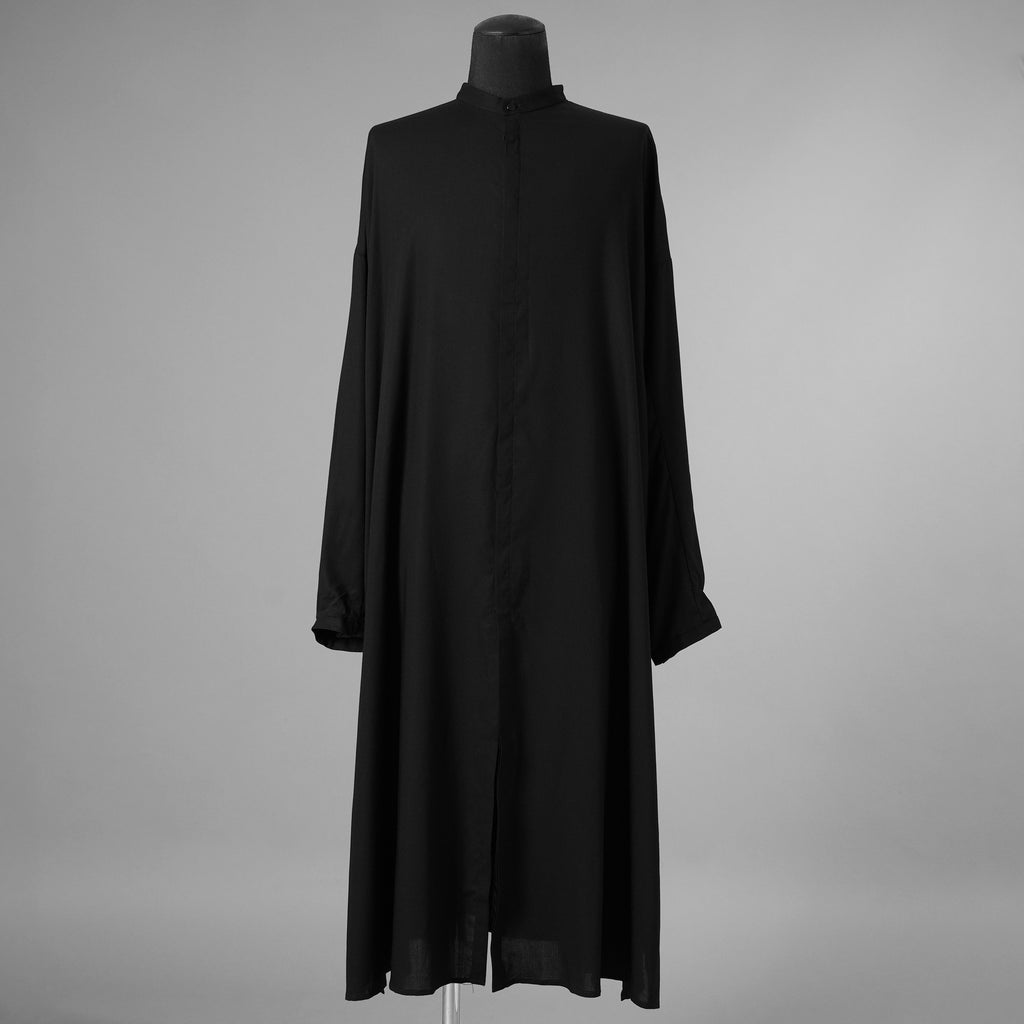 bajra バジュラ / 23AW 美品 ロングシャツ 長袖シャツ/ 156UB02 / size 3 (BLACK) 352194-in-ue
