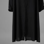 bajra バジュラ / 23AW 美品 ロングシャツ 長袖シャツ/ 156UB02 / size 3 (BLACK) 352194-in-ue