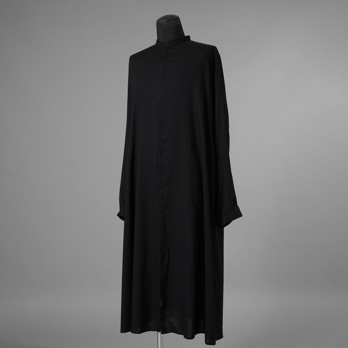 bajra バジュラ / 23AW 美品 ロングシャツ 長袖シャツ/ 156UB02 / size 3 (BLACK) 352194-in-ue