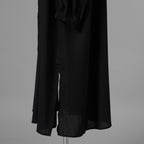 bajra バジュラ / 23AW 美品 ロングシャツ 長袖シャツ/ 156UB02 / size 3 (BLACK) 352194-in-ue