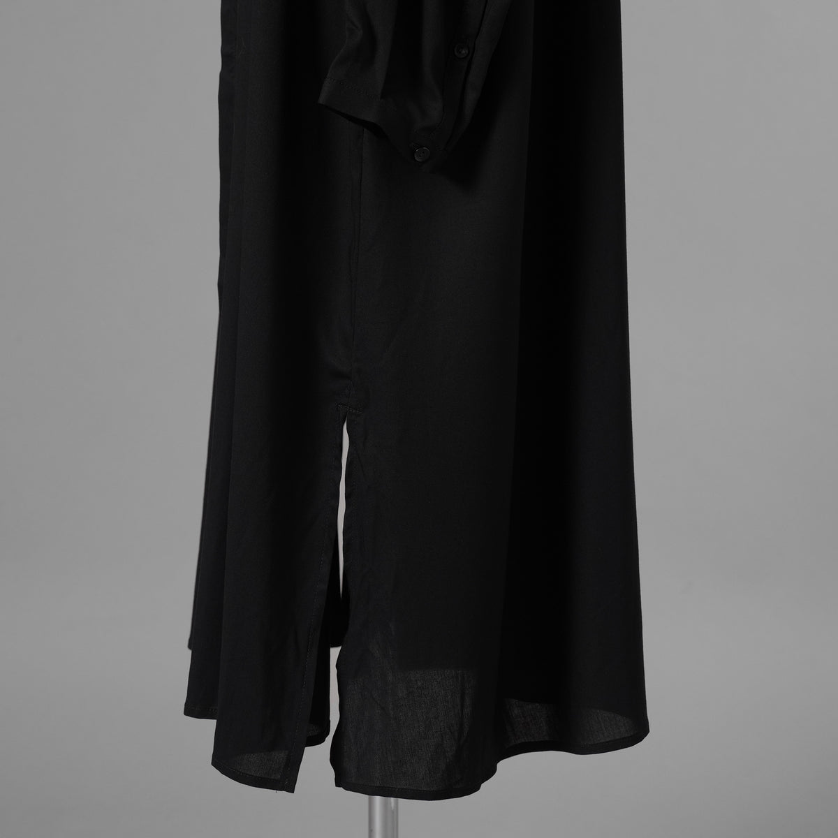 bajra バジュラ / 23AW 美品 ロングシャツ 長袖シャツ/ 156UB02 / size 3 (BLACK) 352194-in-ue